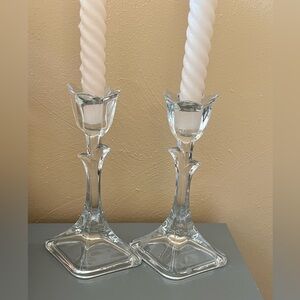 Toscany Lead Crystal Dutch Tulip 🌷 candle holders